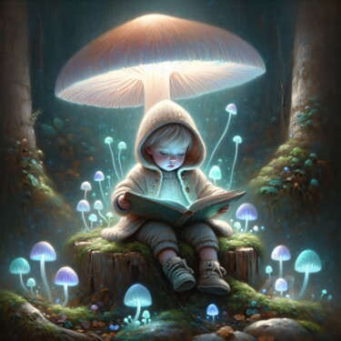数字艺术 标题为“The Light of Knowle…” 由Aashish Singh, 原创艺术品, 数字油画