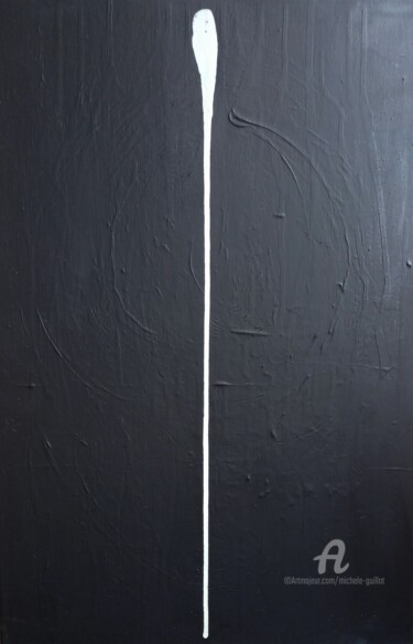 LE SILENCE DU TEMPS / SILENCE OF TIME Painting titled "LE SILENCE DU TEMPS…" by Michele Madeleine Guillot, Original Artwork, Acrylic Mounted on Wood Stretcher fra…