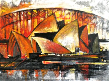 Peinture intitulée "SYDNEY" par Daria Iv, Œuvre d'art originale, Acrylique