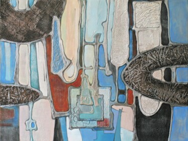 "THE CALL OF THE SKY" başlıklı Tablo Daria Iv tarafından, Orijinal sanat, Akrilik Ahşap Sedye çerçevesi üzerine monte edilmiş