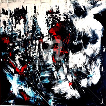 Painting titled "Le pélerin" by Samiha El Harchi (Sam), Original Artwork, Acrylic Mounted on Wood Stretcher frame
