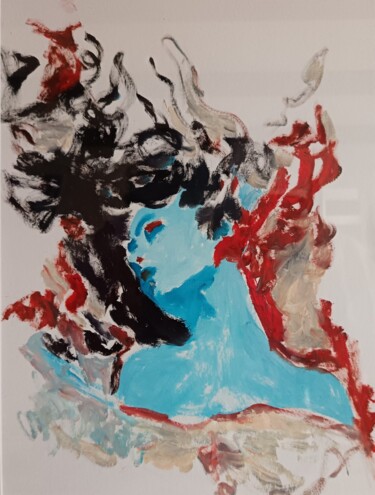 Peinture intitulée "Explosion d'émotions" par Frida Narin, Œuvre d'art originale, Huile