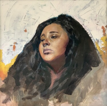 Pintura intitulada "Carolina" por Eric Gerhard, Obras de arte originais, Óleo Montado em Armação em madeira