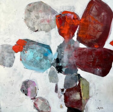 Peinture intitulée "FLEUR" par Muriel Desbieys, Œuvre d'art originale, Acrylique Monté sur Châssis en bois