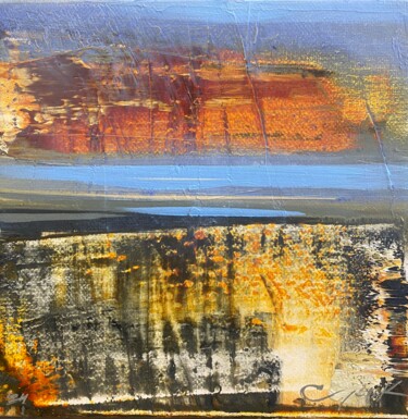 Painting titled "Magic place." by Katsiaryna Sumarava, Original Artwork, Oil Mounted on Wood Stretcher frame