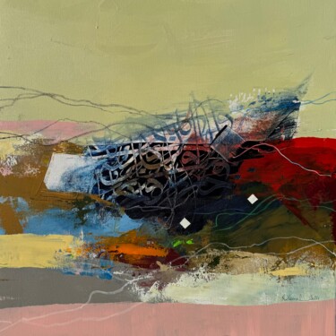 Peinture intitulée "Fragments of time" par Abdelkader Kamal, Œuvre d'art originale, Acrylique Monté sur Châssis en bois