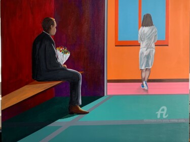 Peinture intitulée "Ô Calcuta" par Paddy Manlay (Paddy), Œuvre d'art originale, Acrylique Monté sur Châssis en bois