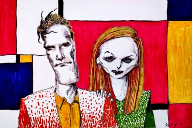 Tekening getiteld "I'll find a way to…" door Milto Sideris, Origineel Kunstwerk, Marker