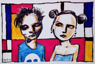 Desenho intitulada "And how much are Yo…" por Milto Sideris, Obras de arte originais, Marcador