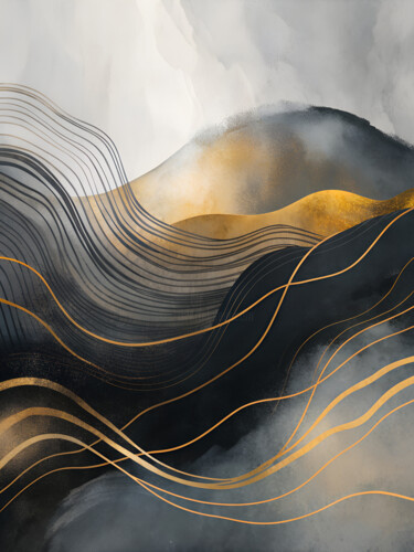 Digital Arts titled "Ethereal Horizons" by Miguel Bruzual, Original Artwork, Digital Painting