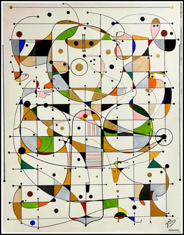 Pittura intitolato "VS2027" da Jean Marie Wisselmann, Opera d'arte originale, Acrilico Montato su Telaio per barella in legno
