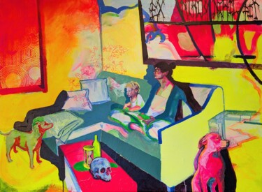 Schilderij getiteld "Nothing comes from…" door Rachel Kremidas, Origineel Kunstwerk, Acryl Gemonteerd op artwork_cat.