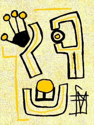 Arte digitale intitolato "Prendre , donner ,…" da Franck Vidal, Opera d'arte originale, Pittura digitale