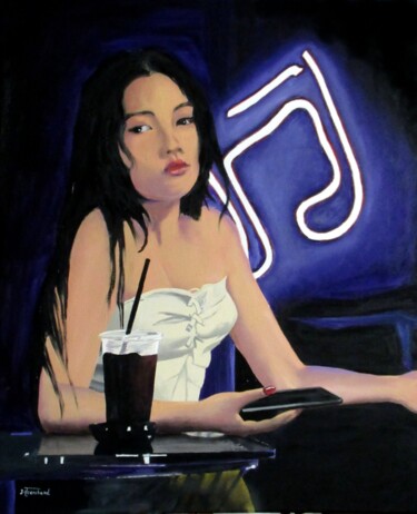 Peinture intitulée "rendez-vous manqué" par Jean-Luc Tranchand, Œuvre d'art originale, Huile Monté sur Châssis en bois