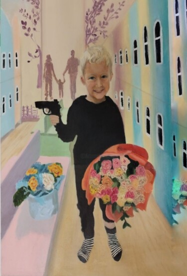 제목이 "Godson"인 미술작품 Nina Timoshenko로, 원작, 기름 artwork_cat.에 장착됨