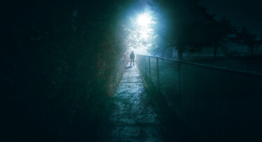 제목이 "Intrigue nocturne #9"인 사진 Loïc Cancade로, 원작, 디지털