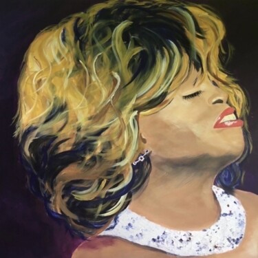 Painting titled "Tina Turner" by Doris Meissner, Original Artwork, Acrylic