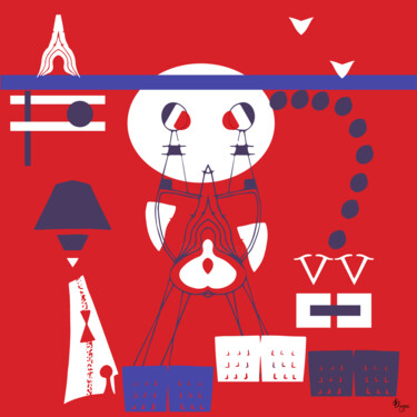 Arts numériques intitulée "L'amour à Paris" par Odeypaz, Œuvre d'art originale, Collage numérique