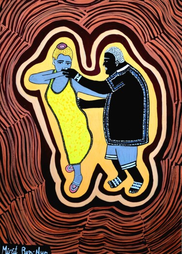 제목이 "Man and woman acryl…"인 미술작품 Mirit Ben-Nun로, 원작, 아크릴