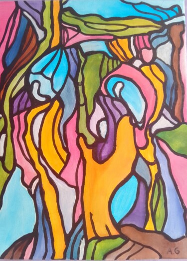 Painting titled "Passion for life" by Anna Grochowska, Original Artwork, Acrylic