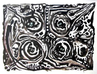 Painting titled "A bunch of babies" by Milto Sideris, Original Artwork, Acrylic