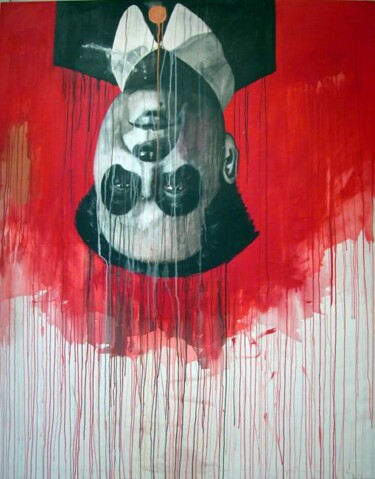 Painting titled "Mao Tse Fue" by Carlos David, Original Artwork, Acrylic Mounted on Wood Stretcher frame