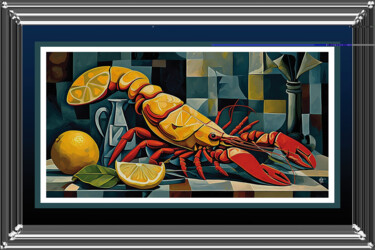 Arte digital titulada "Abstraction cubique…" por Christian Fritz Garett, Obra de arte original, Pintura Digital