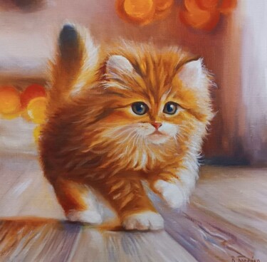 绘画 标题为“Котёнок” 由Vitaliy Boreiko, 原创艺术品, 油