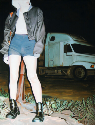 Peinture intitulée "The Road" par Daniel García, Œuvre d'art originale, Huile