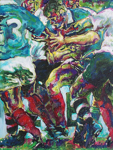 Painting titled "France Fidji" by Vincent Lacroix, Original Artwork, Acrylic