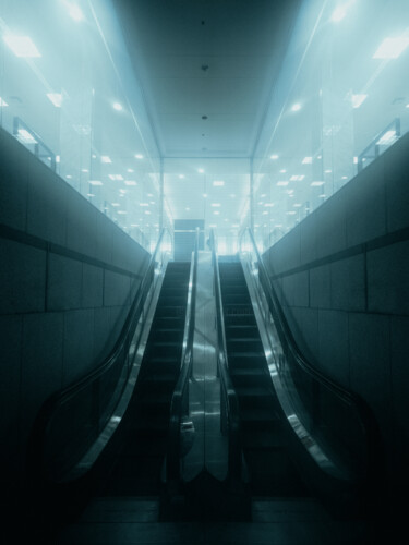 Photography titled "The strange escalat…" by Loïc Cancade, Original Artwork, Digital Photography