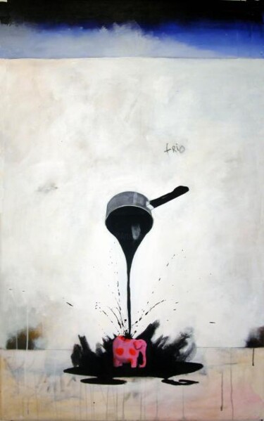 Painting titled "Delirium Tremen et…" by Carlos David, Original Artwork, Oil