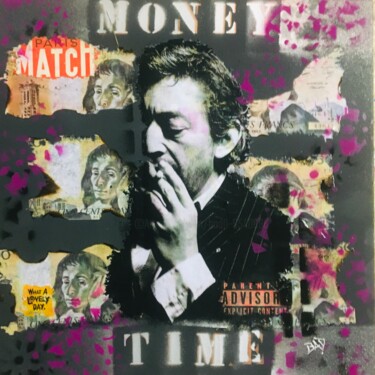 Collages titled "Money time" by Bad, Original Artwork, Collages
