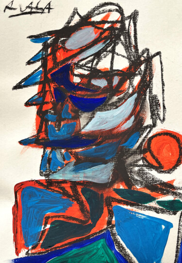 Drawing titled "Form II" by Roman Lasa, Original Artwork, Pastel