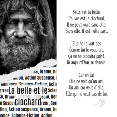 数字艺术 标题为“la belle et le cloc…” 由Enrico Siconnelly, 原创艺术品, 2D数字工作