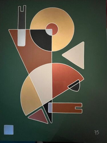 Pittura intitolato "75062" da Ge75, Opera d'arte originale, Acrilico Montato su Telaio per barella in legno
