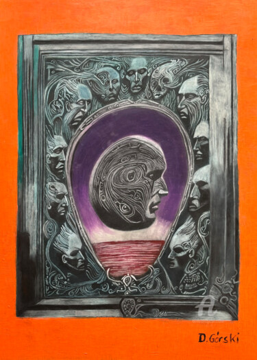 绘画 标题为“Wymiana pionu międz…” 由Dariusz Górski, 原创艺术品, 丙烯 安装在木板上
