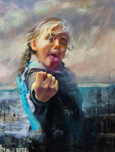 Painting titled "Комбинация из трёх…" by Andrei Iakovlev, Original Artwork, Oil
