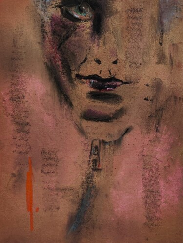 图画 标题为“Till Lindemann.Pink…” 由Olesya Nikolaeva, 原创艺术品, 粉彩