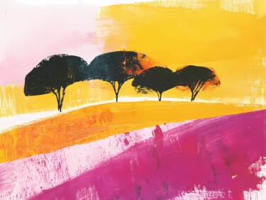 Digital Arts titled "African Landscape" by Vik Visual, Original Artwork, Digital Painting