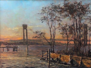 Картина под названием "Sunset over Verraza…" - Ivan Filipchyk, Подлинное произведение искусства, Масло