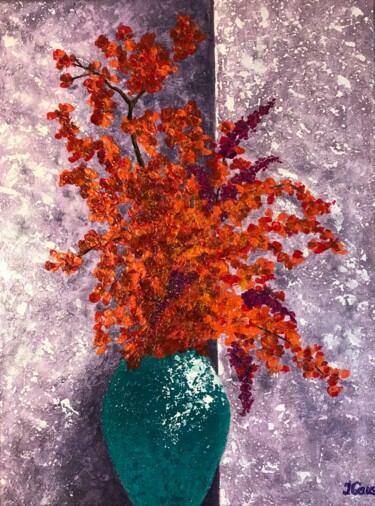 绘画 标题为“Vibrant blossoms” 由Irina Gauss, 原创艺术品, 丙烯 安装在木质担架架上