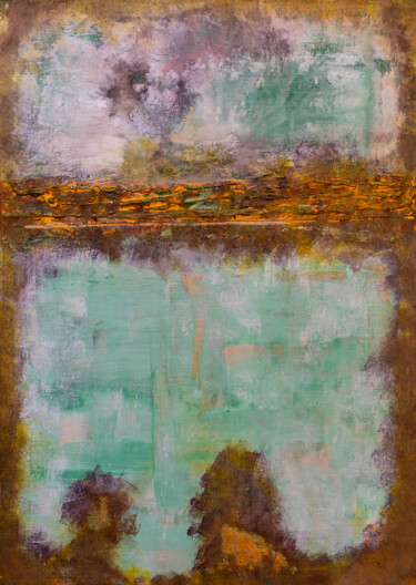Peinture intitulée "Horizonte der Zeit" par Grit Seeger, Œuvre d'art originale, Acrylique