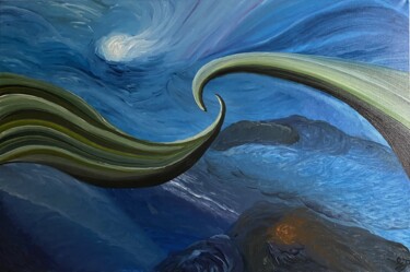 Peinture intitulée "Tra cielo e terra" par Gabriele Provana, Œuvre d'art originale, Huile