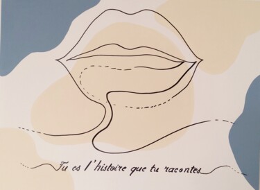 Tu es l' histoire que tu racontes "Tu es l' histoire q…" başlıklı Tablo Art Messenger By Caro tarafından, Orijinal sanat, Akrilik