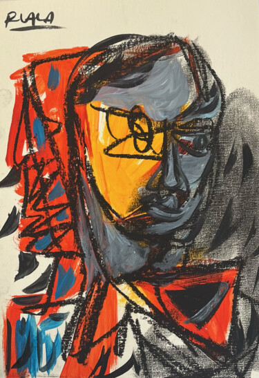 Drawing titled "Form VI" by Roman Lasa, Original Artwork, Pastel