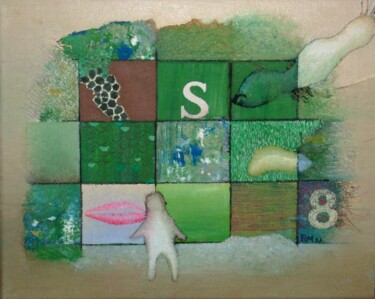 Malerei mit dem Titel "in love with s8" von Reiner Makarowski, Original-Kunstwerk, Öl