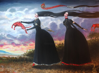 "The Hunting of the…" başlıklı Tablo Serge Sunne tarafından, Orijinal sanat, Akrilik