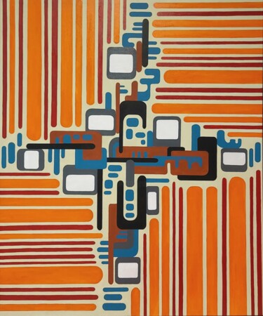 绘画 标题为“Abstract compositio…” 由Cesare Andreoli, 原创艺术品, 丙烯