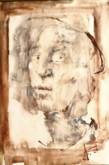 Рисунок под названием "Сандро Боттичелли" - Tatyana Zakharova, Подлинное произведение искусства, Акварель